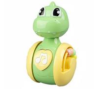 Almencla Dinosaur Tumbler Giocattolo a Dondolo Sonaglio per Neonato Pupazzo Oscillante Gioco Interattivo Resistente Favorisce Il Movimento E La Percezione, Verde Reno, Dinosauro