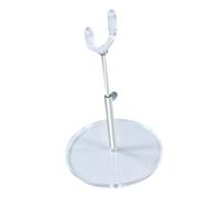 Almencla Doll Display Stand per Bambole 1/4 Supporto Regolabile in Altezza Base Solida in Metallo E Pp Accessorio Pratico per Posa Bambole Adatto per Esposizio, 4.5 Mm
