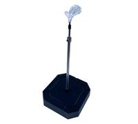 Almencla Doll Stand Supporto Espositore Bambola Regolabile Altezza Base Metallo PP Compatibile Action Figure Adatto a Collezionisti Arredamento Casa Spazio ESP, Nero