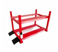 Almencla Espositore Veicoli Scaffale Parcheggio Supporto Auto Modello Rastrelliera Diorama Doppio Ripiano Plastica Ingegneristica Ordinato Adatto a Collezionisti Fotografia Scrivania Libreria, Red