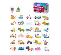 Almencla Gioco di Puzzle Portatile per L'apprendimento Precoce E Lo Sviluppo delle Competenze nei Bambini in età Prescolare, Trasporto