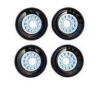 Almencla Kit di Riparazione E Sostituzione Ruote per Skateboard 70x51mm, Colore Nero.