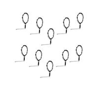 Almencla Kit Guida per Canna da Pesca da 10 Pezzi Guida per Anello in Acciaio Mini Guida per Canna da Mosca Multiuso Durevole Facile da Trasportare per, 6.7 mm