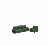Almencla Miniatura Divano Professionale Accessorio in Resina per Diorama Modello di Arredamento Poltroncina Miniaturizzata Adatto a Esposizione Creativa E Decorazione Domestica, Green