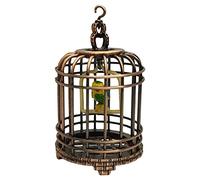 Almencla Miniatura in Lega Stile Vintage con Gancio per Appendere L'uccellino/Modello per 12 Bambole, Decorazione per La Stanza, Giocattolo per La Scena, Bronzo