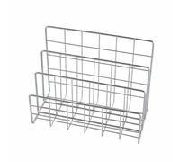 Almencla Organizer Scrivania Supporto Documenti Raccoglitore Divisore Base Stabile in Ferro per Gestione Libri Carta Quaderni Adatto per Scuola Lavoro, S