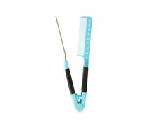 Almencla Pettine per Capelli Liscio Pettine per Capelli V Forma Pettine per Capelli Termoresistente Pettine per Capelli Styling Design Compatto in PP Adatto Pe, Blu