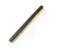 Almencla Pin Header Tondo con Pin Dorati Connessione Modulare Affidabile Design Compatto E Resistenza Termica Adatto a Progettazione Prototipale Circuiti di, 2x50p, Doppia Fila Femmina