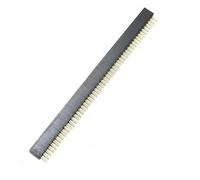 Almencla Pin Header Tondo con Pin Dorati Connessione Modulare Affidabile Design Compatto E Resistenza Termica Adatto a Progettazione Prototipale Circuiti di, 1x50p, Fila Singola Femmina