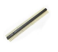 Almencla Pin Header Tondo con Pin Dorati Connessione Modulare Affidabile Design Compatto E Resistenza Termica Adatto a Progettazione Prototipale Circuiti di, 1x40p, Fila Singola Maschio