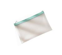 Almencla Portadocumenti A4 Organizer Archivio Documenti Impermeabile Zip Robusta Materiale TPU Satinato Adatto per Studenti Scuole Lavoro Viaggio, Verde, A4
