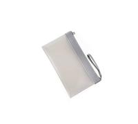 Almencla Portadocumenti A4 Organizer Archivio Documenti Impermeabile Zip Robusta Materiale TPU Satinato Adatto per Studenti Scuole Lavoro Viaggio, Grigio, A6