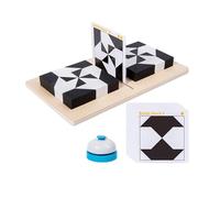 Almencla Puzzle di Blocchi di Legno per Test Del QI di Apprendimento Precoce per Bambini Dai 4 Agli 8 Anni