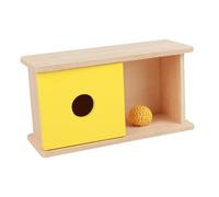 Almencla Scatola per L'abbinamento delle Forme Imbucare Box Oggetto per L'apprendimento Precoce E La Coordinazione Scatola Permanente Scatol, Palla Gialla