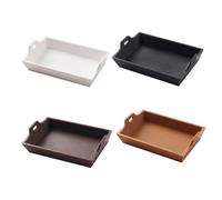 Almencla Set di 4 Contenitori per Casa Delle Bambole con Ciotole per, Giocattolo in 1:12