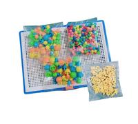 Almencla Set di Giochi con Forma di, Gioco con Lettere E Numeri, Puzzle Educativo con Pioli E per Bambini E Bambine, Adatto per Giocare in, 352 Pezzi, Taglia unica bambino