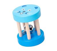 Almencla Sonaglio a Rullo per Neonati, Giocattolo Sensoriale per Bambini da 0 a, Cilindro con Superficie Liscia, Portatile, Ideale Come Regal, Blu