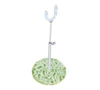 Almencla Supporto Bambola 1/12 Stand per Bambole Supporto Accessori Altezza Estendibile Base Sicura Pp Metallo Adatto per Esposizione Casa Collezioni, Giallo