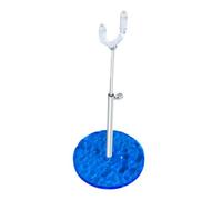 Almencla Supporto Bambola 1/12 Stand per Bambole Supporto Accessori Altezza Estendibile Base Sicura Pp Metallo Adatto per Esposizione Casa Collezioni, Blu