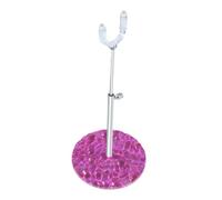 Almencla Supporto Bambola 1/12 Stand per Bambole Supporto Accessori Altezza Estendibile Base Sicura Pp Metallo Adatto per Esposizione Casa Collezioni, Rosa