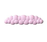Almencla Tappetino Mouse in Silicone Supporto Polso in Memory Foam Cuscinetto Antiscivolo Design Moderno Testurizzato Adatto a Postazione Gaming, Rosa, Rosa