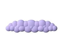 Almencla Tappetino Mouse in Silicone Supporto Polso in Memory Foam Cuscinetto Antiscivolo Design Moderno Testurizzato Adatto a Postazione Gaming, Viola, Viola