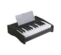 Almencla Tastiera per Pianoforte per Bambini, Giocattolo Elettronico, Pianoforte Digitale Ricaricabile a 25 Tasti, Strumento Musicale Educativo in Legno per Ba, nero
