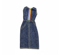 Almencla Vestito per Bambola Vestiti Abito Salopette Abbigliamento Accessorio Gioco in Stoffa Robusta con Dettaglio sul Petto su Misura 1/6 Adatto a Gioco, Color to 2
