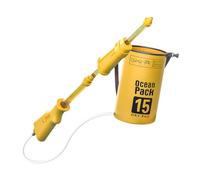 Almencla Zaino Giocattolo per Bambini, 15 Litri, Estivo, da Piscina, per Giocare Quando, con Spruzzi d'Acqua, Estraibile, per Bambini, Ragazzi E R, Giallo