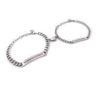 ALMENDRA Bracciale coppia lui lei coordinate geografiche personalizzato uomo donna primo bacio con rigido acciaio personalizzabile regalo scritta nome fidanzati braccialetti San Valentino