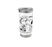 Almeno il mio cane mi ama Bicchiere termico in acciaio inox doppia parete