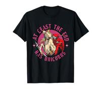 Almeno la fine ha unicorni scheletro Fantasy Unicorn Lover Maglietta