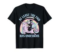Almeno la fine ha unicorni scheletro Fantasy Unicorn Lover Maglietta