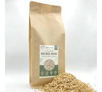 ALMICANNA: Rice Husks 100% Boccole di riso biologico, 3 l, fonte di silicio organico, materiale strutturale per il suolo e l'amendment in Living Soil