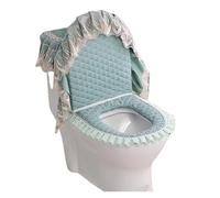 ALMLEU Copri Tavoletta WC Three-Piece Toilet Seat Dust Cover Love New Wholesale Fabric(Green)