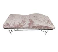 ALMLEU Cotone Soffici Bellezza Materasso Ciglia for lettino da massaggio in velluto con estensione curva for salone di bellezza(Ice Pink Topper,180x70cm)