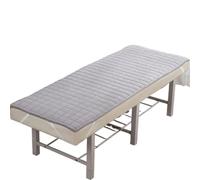 ALMLEU Cotone Soffici Bellezza Materasso Materasso da letto ispessito for salone di bellezza, barbiere, tavolo, lenzuolo, massaggio, SPA, fascia elastica, con/senza foro(No hole grey,70x190cm)