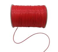 ALMLEU Lacci Cuoio 0.5/0.8/1.0/1.5/2.0mm Cavo Cerato Spago in Pelle String Strap Collana Corda Perlina for creazione di Gioielli Fai da Te(Color 1,2.0mm (5yards))