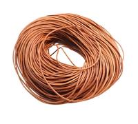 ALMLEU Lacci Cuoio 1.0/1.5/2/2.5/3/4/5mm Rotondo Perizoma Cavo Fai da Te Risultati dei Braccialetti Corda Stringa for la Creazione di Gioielli(Cowhide,3mm X 5 Meters)