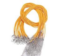 ALMLEU Lacci Cuoio 10 pz Diametro 1.5/2mm Cordoncino di Cuoio Collana con Chiusura Corda Intrecciata Regolabile for la creazione Gioielli Forniture Braccialetto Fai da Te(Color 11,45cm*2.0mm)