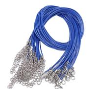 ALMLEU Lacci Cuoio 10 pz Diametro 1.5/2mm Cordoncino di Cuoio Collana con Chiusura Corda Intrecciata Regolabile for la creazione Gioielli Forniture Braccialetto Fai da Te(Color 19,45cm x 2.0mm)
