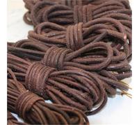 ALMLEU Lacci Cuoio 5 m/Lotto 1.5/2/3/4/5/6/8mm Cavo Marrone Collana Bracciale Corda in Pelle Stringa for Risultati di Gioielli Fai da Te(Brown,5mm)