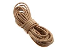 ALMLEU Lacci Cuoio Cavo da 5 Metri 1-8 mm for Bracciale, Collana, Cinturino in Pelle, Corda, Accessori for la creazione di Gioielli Fai Te(Round 6mm)