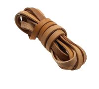 ALMLEU Lacci Cuoio Cavo di Cuoio dell'unità Elaborazione 2 Metri 1/2/3/4/5/6/8 mm for la Collana del Braccialetto Cinturino Piatto Rotondo Corda Stringa creazione Gioielli Fai da Te(Flat 6x2mm)