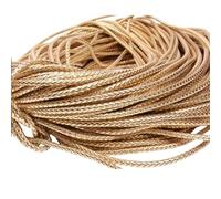 ALMLEU Lacci Cuoio Corda in Pelle PU Intrecciata da 5 Metri 3/4/5/6/8/10/12 mm Corde for Cinturino Tondo for creazione di Gioielli Braccialetto Fai Te(Color 3,7mm 5meter)