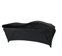 ALMLEU Materasso Ciglia Materassi for ciglia Lettini in schiuma for spa Beauty curvi for salone for Letti for in memory foam a onda(Black)
