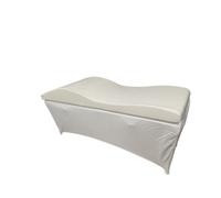 ALMLEU Materasso Ciglia Materassi for ciglia Lettini in schiuma for spa Beauty curvi for salone for Letti for in memory foam a onda(White)