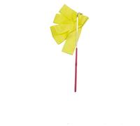 ALMLEU Nastro Ritmica Nastro da Ginnastica Artistica Professionale Che volteggia, Streamer colorato for Ragazze, Palestra, Danza, Balletto, Performance, 2M/4M, Allenamento(Yellow-10Pcs,4M)