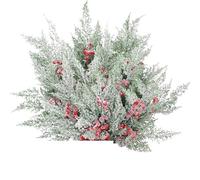 ALMLEU Pigne Decorative 3 Pezzi di Ornamenti da Appendere all'albero di Natale, pigne Artificiali di Bacche Rosse, Rami, ghirlande Fai da Te, Accessori for Decorazioni for Feste in casa