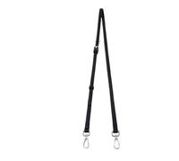 ALMLEU Tracolla per Borsa Donna Larghezza 0,9/1,2 cm 1 Set di tracolle for Borsa Mini Accessori a Tracolla for trasformazione della Spalla in Pelle Senza punzonatura(Black Silver 1.2)